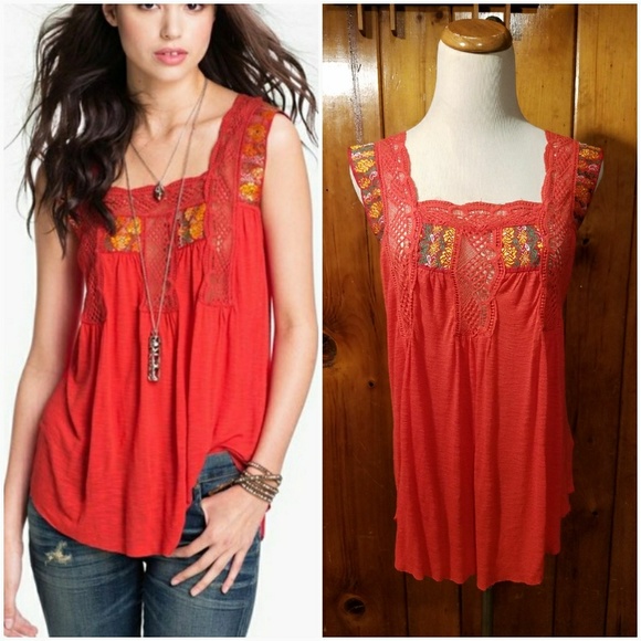 Free People Tops - Free People Webster Embroidered Top